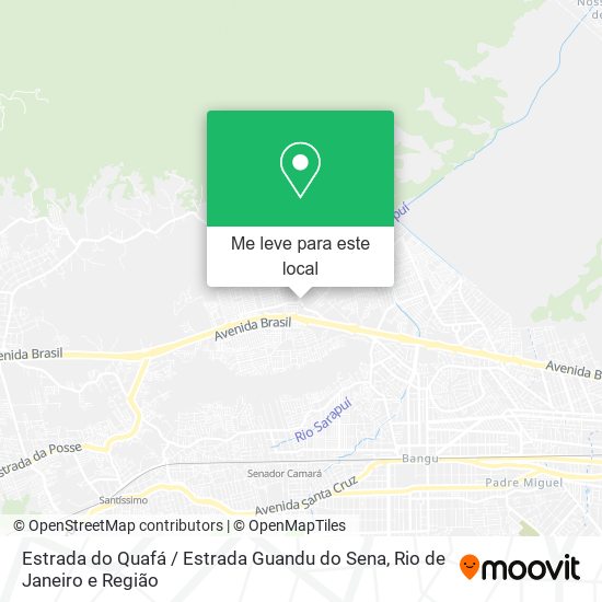 Estrada do Quafá / Estrada Guandu do Sena mapa