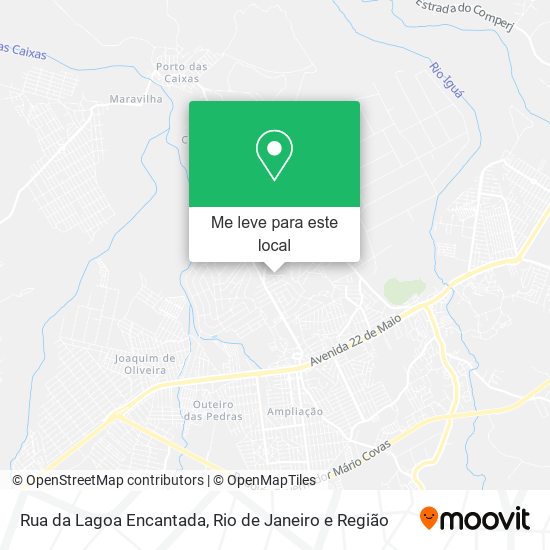 Rua da Lagoa Encantada mapa
