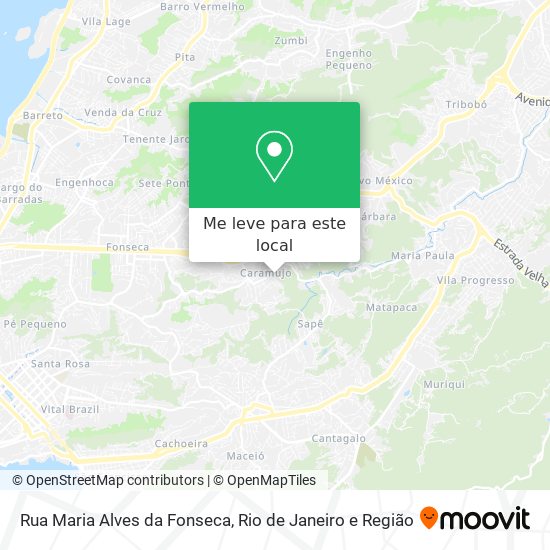 Rua Maria Alves da Fonseca mapa