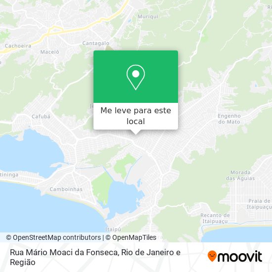 Rua Mário Moaci da Fonseca mapa