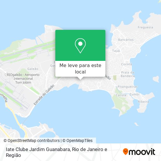 Iate Clube Jardim Guanabara mapa