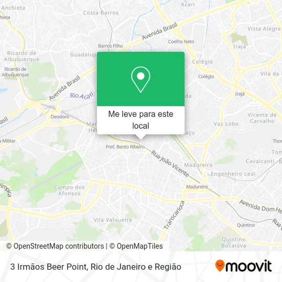 3 Irmãos Beer Point mapa