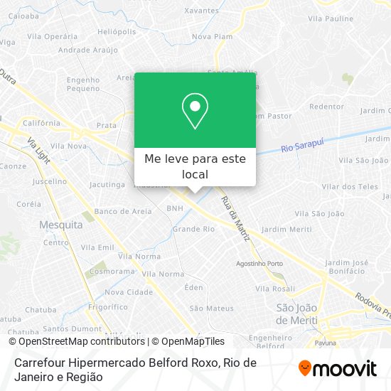 Carrefour Hipermercado Belford Roxo mapa