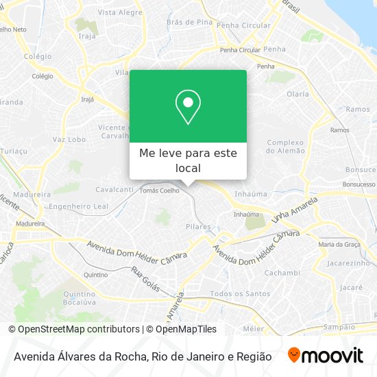 Avenida Álvares da Rocha mapa