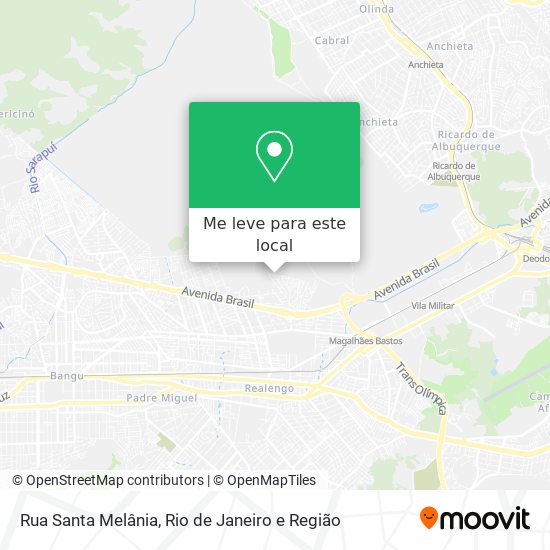 Rua Santa Melânia mapa