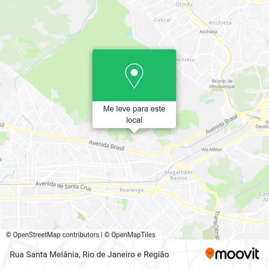 Rua Santa Melânia mapa