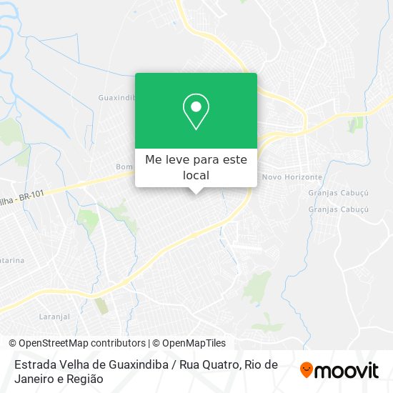 Estrada Velha de Guaxindiba / Rua Quatro mapa