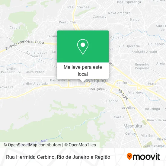 Rua Hermida Cerbino mapa