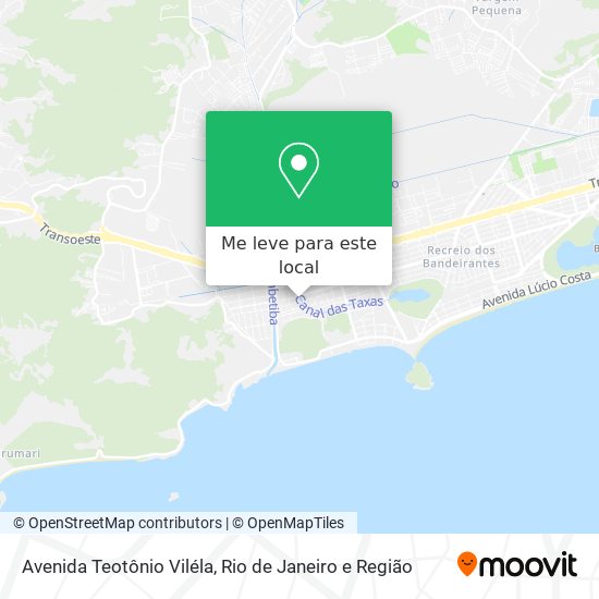 Avenida Teotônio Viléla mapa