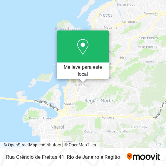 Rua Orêncio de Freitas 41 mapa