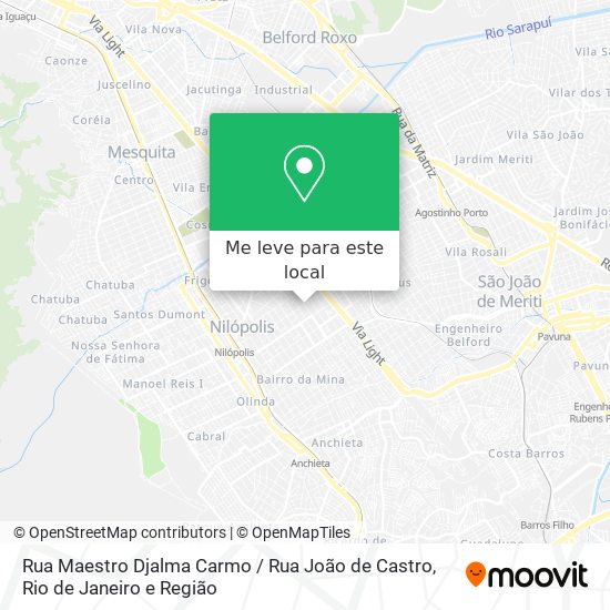 Rua Maestro Djalma Carmo / Rua João de Castro mapa