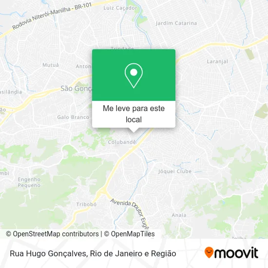 Rua Hugo Gonçalves mapa