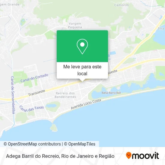 Adega Barril do Recreio mapa