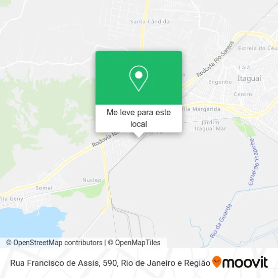 Rua Francisco de Assis, 590 mapa