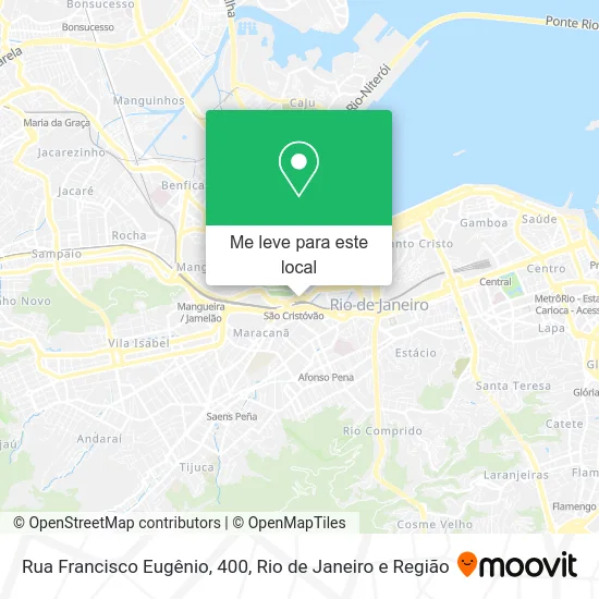 Rua Francisco Eugênio, 400 mapa