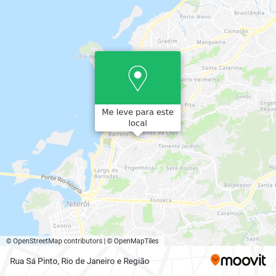 Rua Sá Pinto mapa