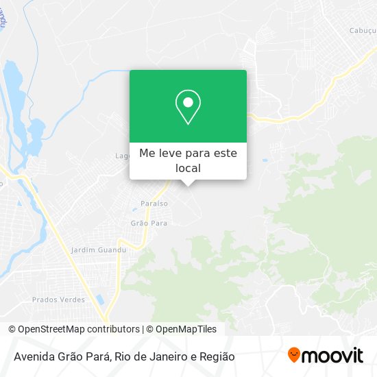 Avenida Grão Pará mapa