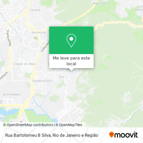 Rua Bartolomeu B Silva mapa
