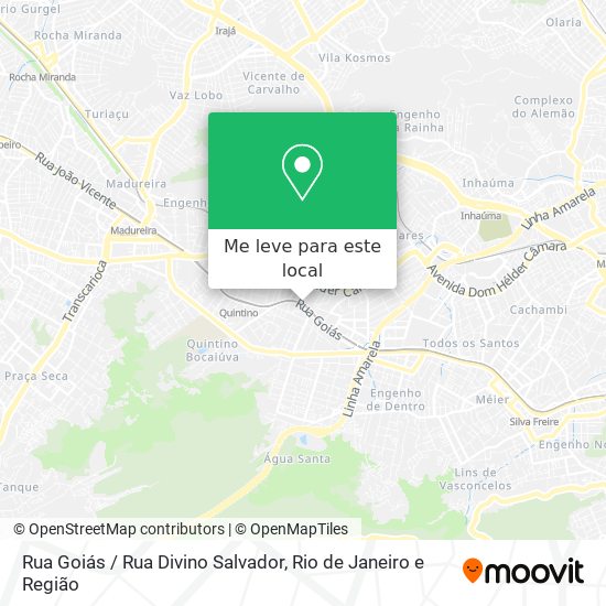 Rua Goiás / Rua Divino Salvador mapa