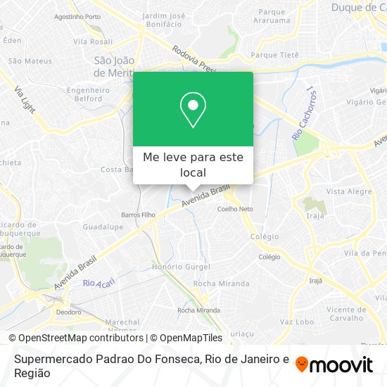Supermercado Padrao Do Fonseca mapa