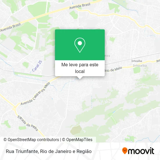 Rua Triunfante mapa
