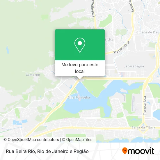 Rua Beira Rio mapa