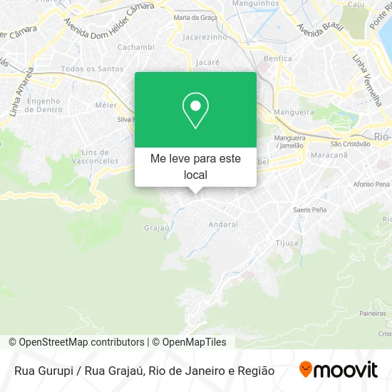 Rua Gurupi / Rua Grajaú mapa