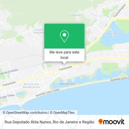 Rua Deputado Átila Nunes mapa