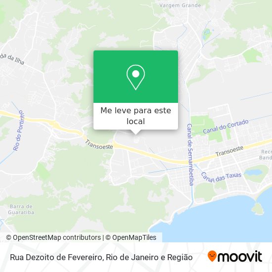 Rua Dezoito de Fevereiro mapa