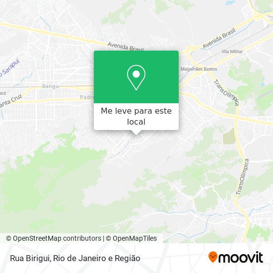 Rua Birigui mapa