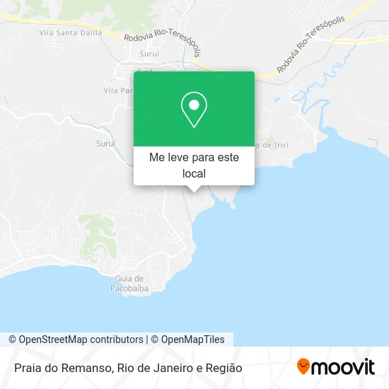 Praia do Remanso mapa