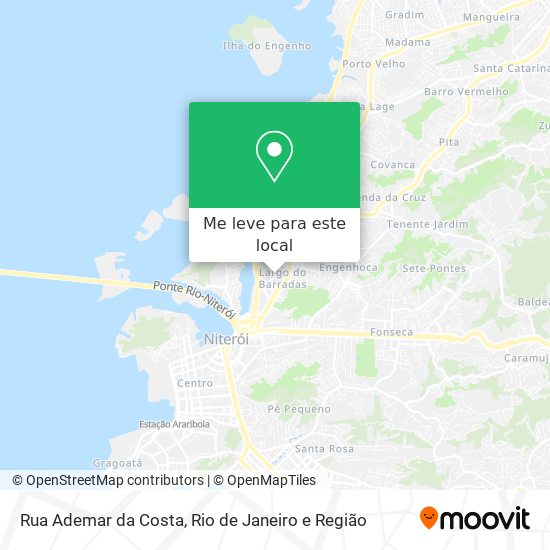 Rua Ademar da Costa mapa