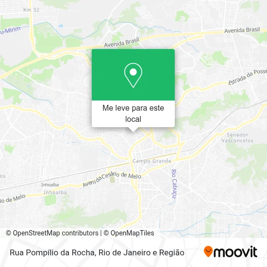 Rua Pompílio da Rocha mapa