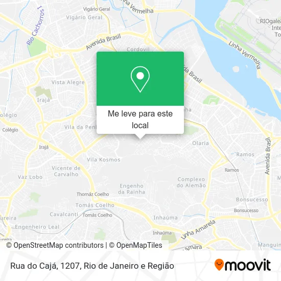 Rua do Cajá, 1207 mapa