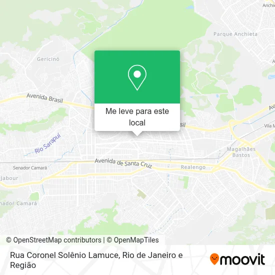 Rua Coronel Solênio Lamuce mapa