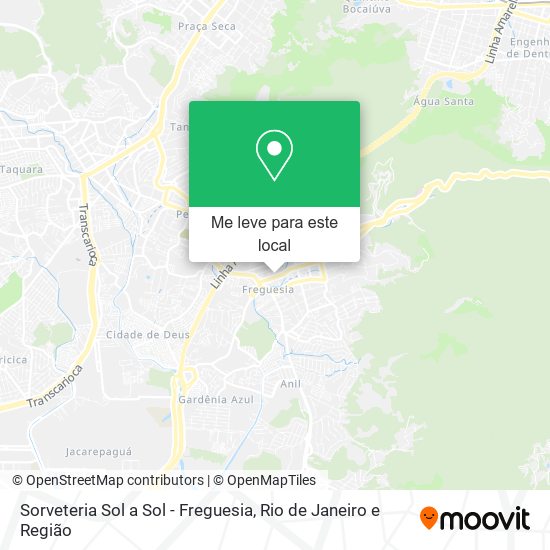 Sorveteria Sol a Sol - Freguesia mapa