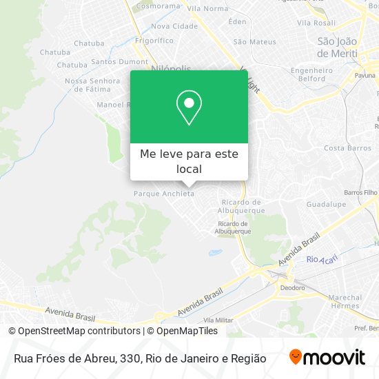 Rua Fróes de Abreu, 330 mapa