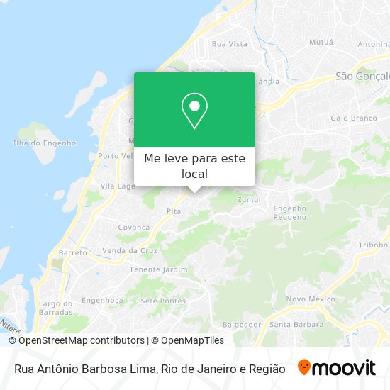 Rua Antônio Barbosa Lima mapa