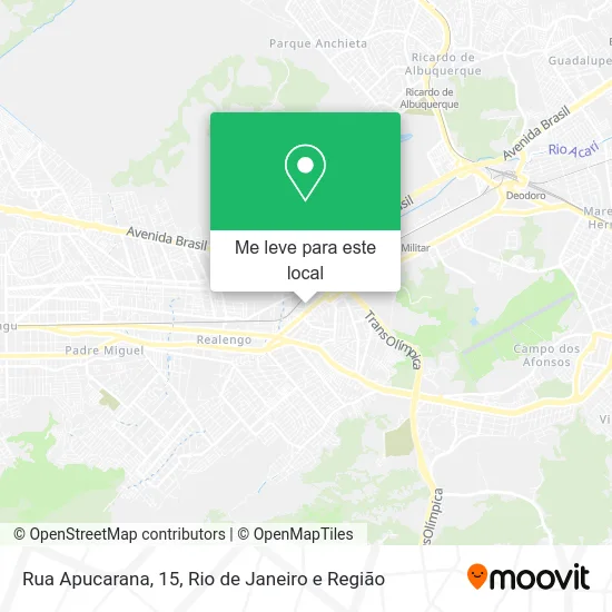 Rua Apucarana, 15 mapa