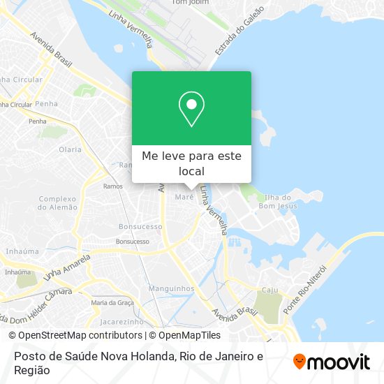 Posto de Saúde Nova Holanda mapa