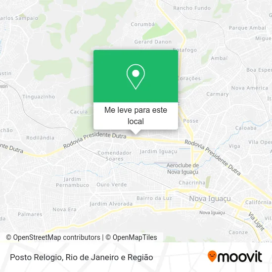 Posto Relogio mapa