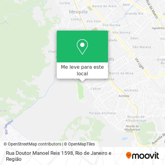 Rua Doutor Manoel Reis 1598 mapa