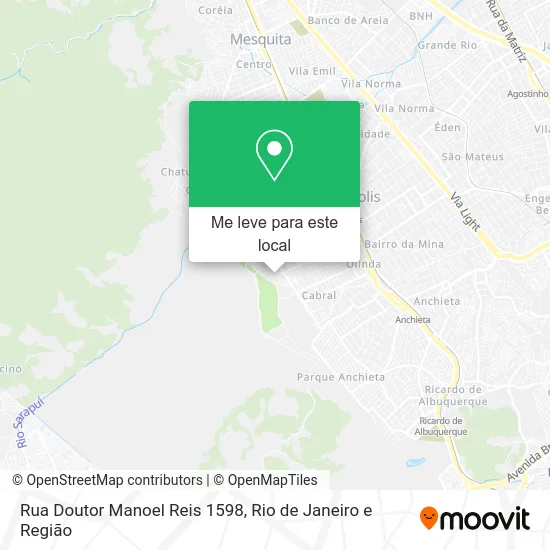 Rua Doutor Manoel Reis 1598 mapa