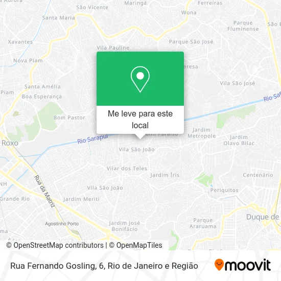 Rua Fernando Gosling, 6 mapa