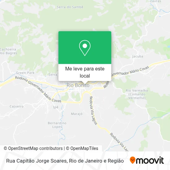 Rua Capitão Jorge Soares mapa