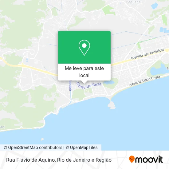 Rua Flávio de Aquino mapa