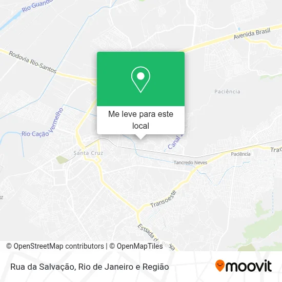 Rua da Salvação mapa