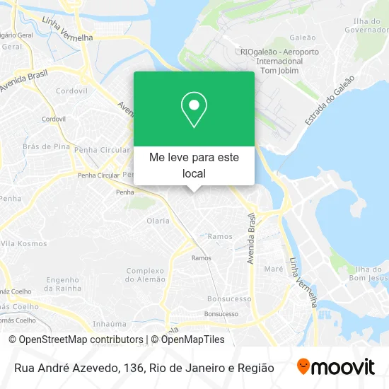 Rua André Azevedo, 136 mapa