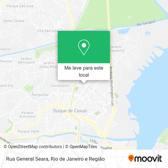 Rua General Seara mapa