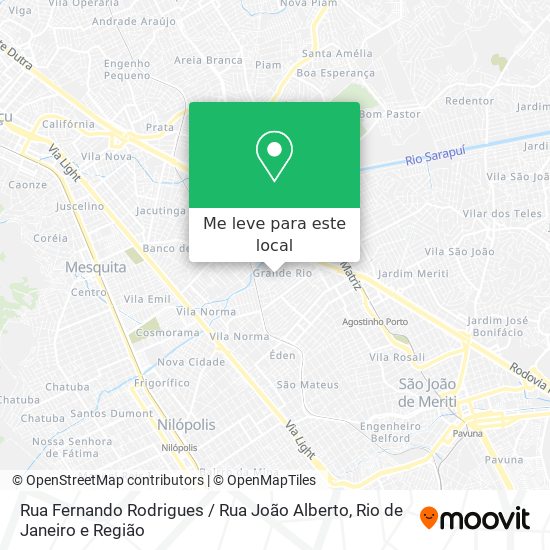 Rua Fernando Rodrigues / Rua João Alberto mapa